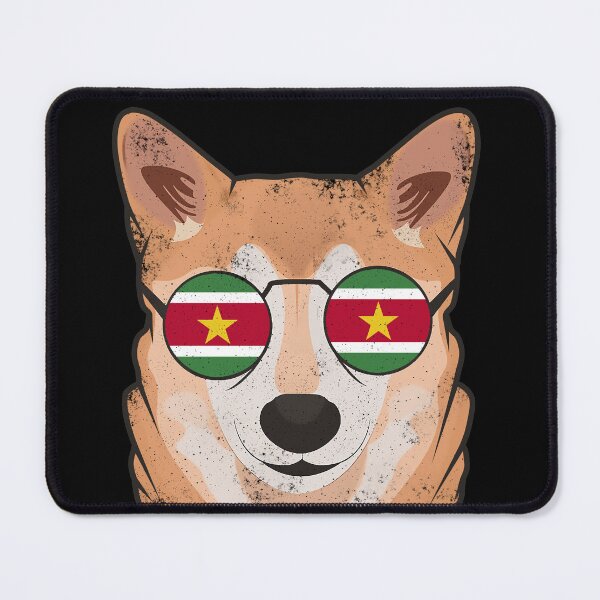 Item preview, Vintage Patriotic Shiba Inu Surinamese Flag designed and sold by feether-store.