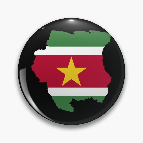 Item preview, Flag Map of Suriname designed and sold by feether-store.