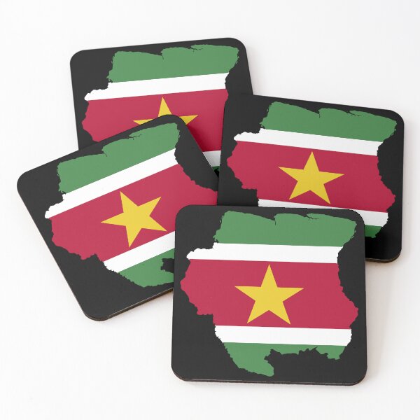 Item preview, Flag Map of Suriname designed and sold by feether-store.