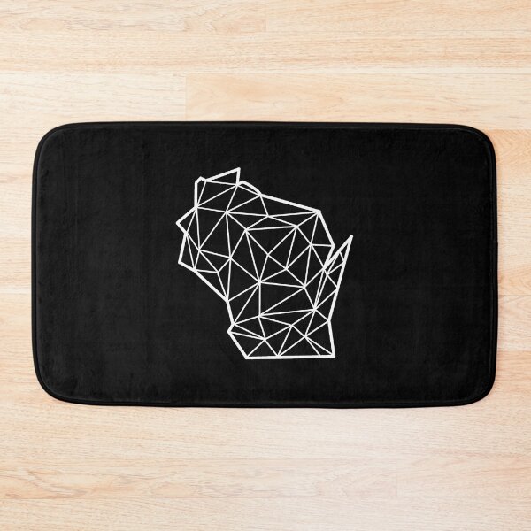 Item preview, Geometric Wisconsin State Design - White Lines designed and sold by anne-dromeda.