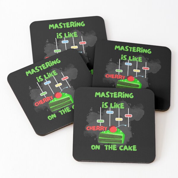 Item preview, Mastering is like cherry on cake. A nice gift for sound engineers and music producers designed and sold by DesignRhythm.