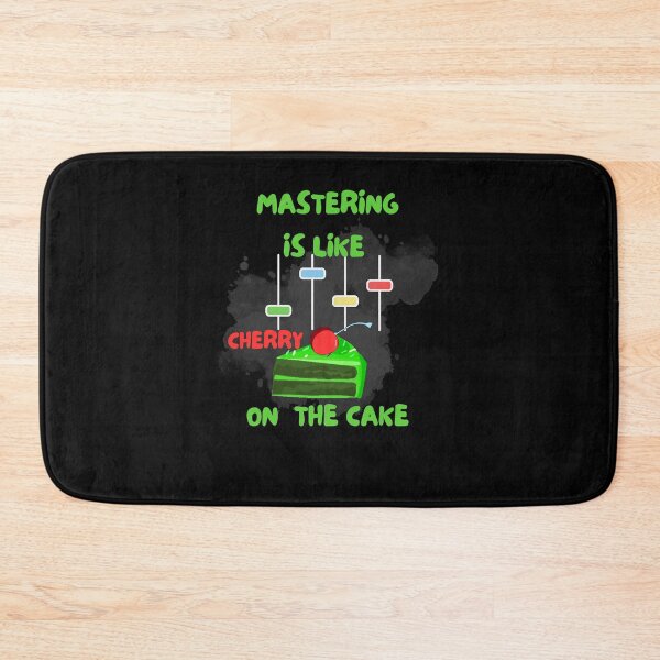Item preview, Mastering is like cherry on cake. A nice gift for sound engineers and music producers designed and sold by DesignRhythm.