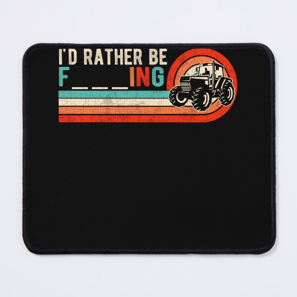 Item preview, I'd Rather Be Farming - Tractor Retro Sunset Funny Farmer designed and sold by MobyStickers.