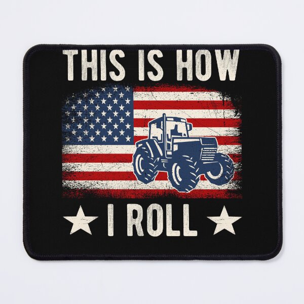 Item preview, This is How I Roll Distressed American USA Flag Funny Farmer designed and sold by MobyStickers.