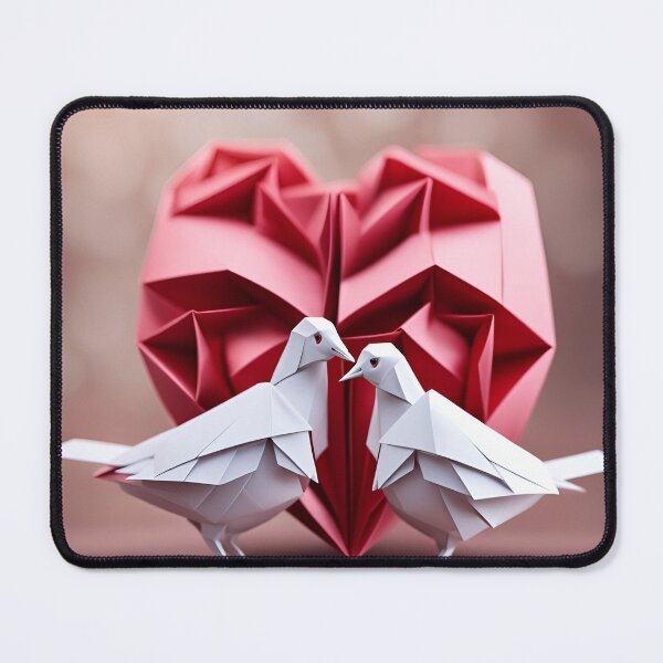 Item preview, Origami Art - Heartfelt Harmony: Two Turtledoves in Love designed and sold by ArtfulFolds.