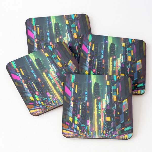 Item preview, Neon Metropolis: The Pulse of Digital Dreamscape designed and sold by ArtComixHaven.