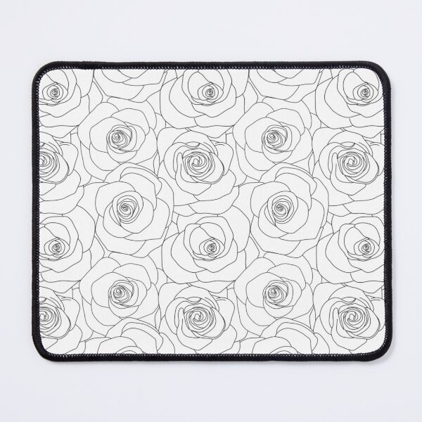 Item preview, Roses valentine theme floral black on white background designed and sold by loravaria.