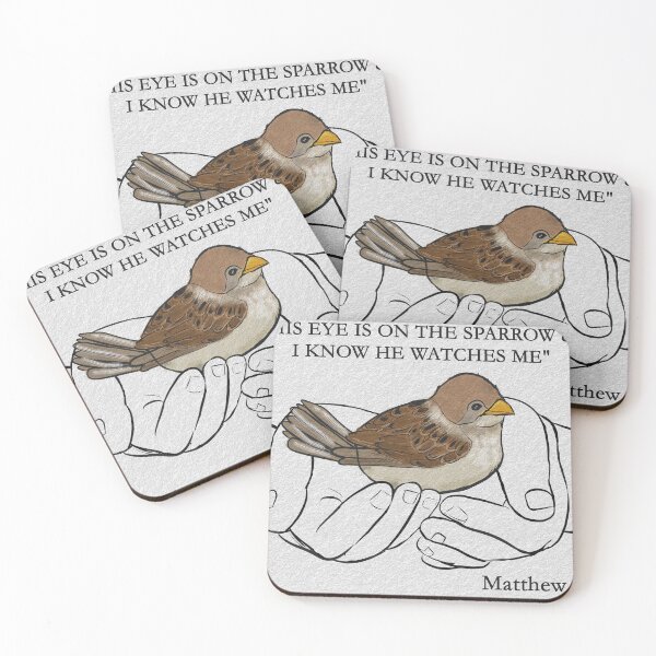 Item preview, His Eye is on the Sparrow and I know He watches me designed and sold by Zipzadoo.