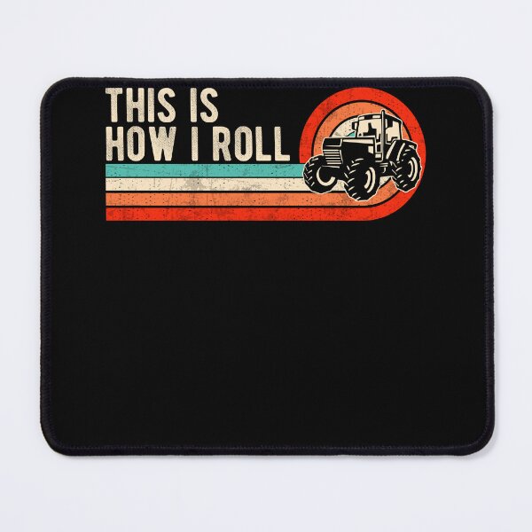 Item preview, This is How I Roll Vintage Tractor Retro Sunset Funny Farmer designed and sold by MobyStickers.