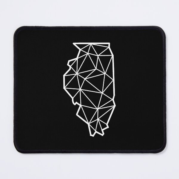 Item preview, Geometric Illinois State Design - White Lines designed and sold by anne-dromeda.