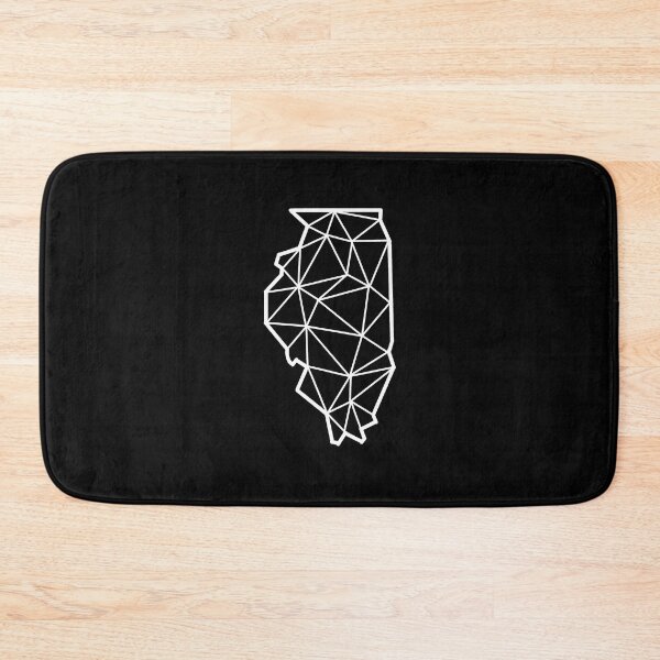 Item preview, Geometric Illinois State Design - White Lines designed and sold by anne-dromeda.