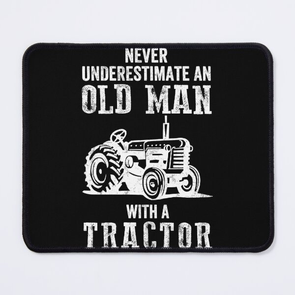 Item preview, Never Underestimate An Old Man With A Tractor - Funny Farmer designed and sold by MobyStickers.
