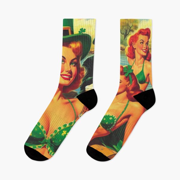 Item preview, Retro Irish Pin Up designed and sold by PulpVintage.