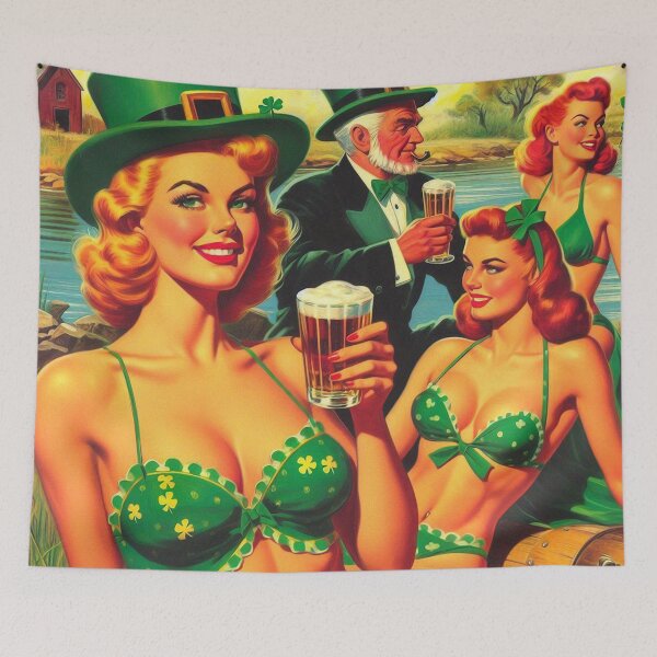 Item preview, Retro Irish Pin Up designed and sold by PulpVintage.