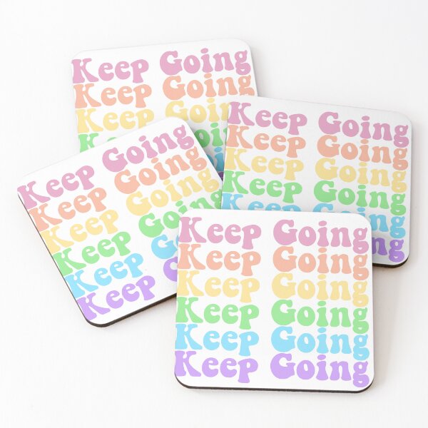 Item preview, Keep going motivational pastel rainbow designed and sold by katie-walker32.