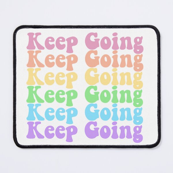 Item preview, Keep going motivational pastel rainbow designed and sold by katie-walker32.
