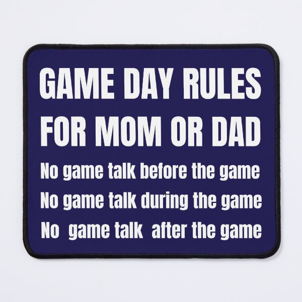 Item preview, Game Day Rules Funny Design athlete designed and sold by Modern-Tropical.