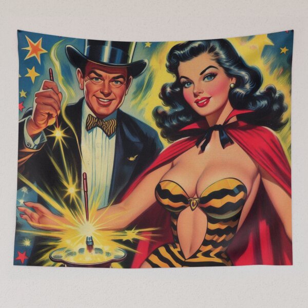 Item preview, Vintage Magician Girl designed and sold by PulpVintage.