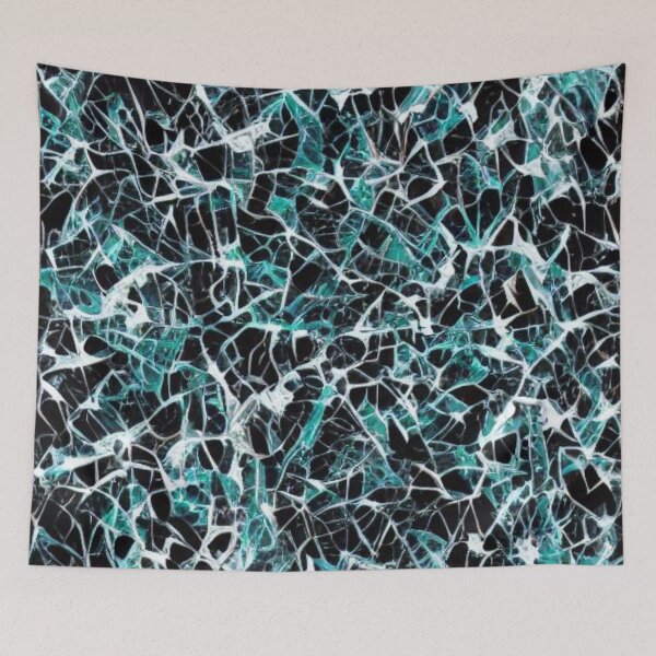 Item preview, Abstract Blue Shattered Glass designed and sold by calibrit.