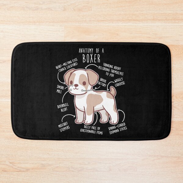 Item preview, Boxer Dog Parti Color Anatomy designed and sold by Clara Hollins.