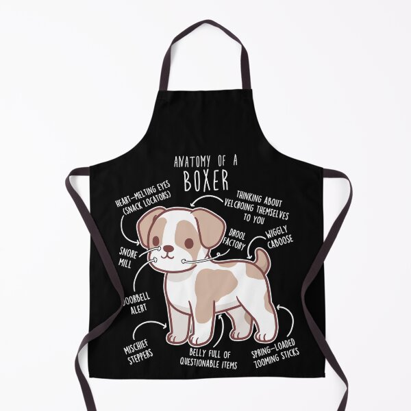 Item preview, Boxer Dog Parti Color Anatomy designed and sold by Clara Hollins.