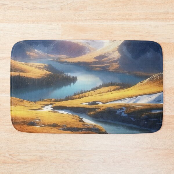 Item preview, Alpenglow Splendour: Sunrise over the Serene Peaks designed and sold by ArtComixHaven.