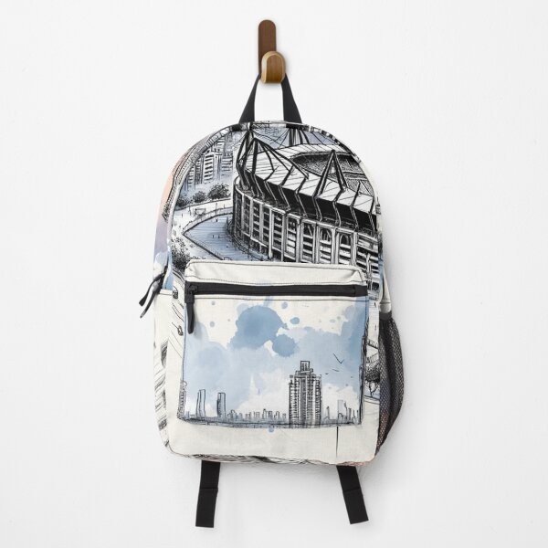 Item preview, Wankhede Stadium, Mumbai, Single Line Watercolor designed and sold by ArtfulMiller.
