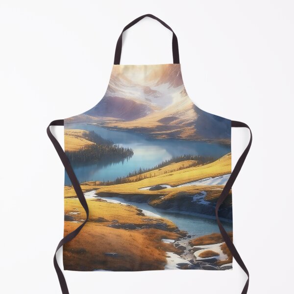 Item preview, Alpenglow Splendour: Sunrise over the Serene Peaks designed and sold by ArtComixHaven.
