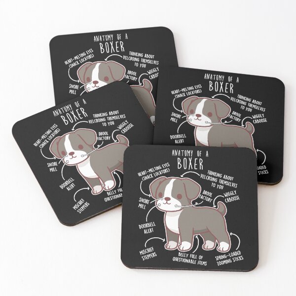 Item preview, Boxer Dog Reverse Brindle Seal Anatomy designed and sold by Clara Hollins.
