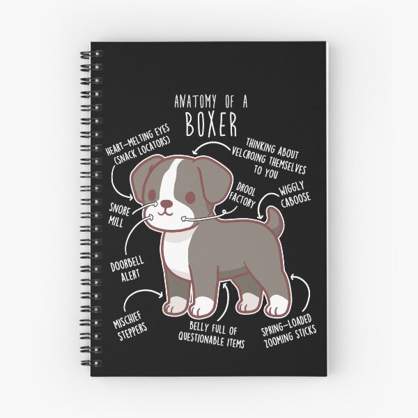 Item preview, Boxer Dog Reverse Brindle Seal Anatomy designed and sold by Clara Hollins.