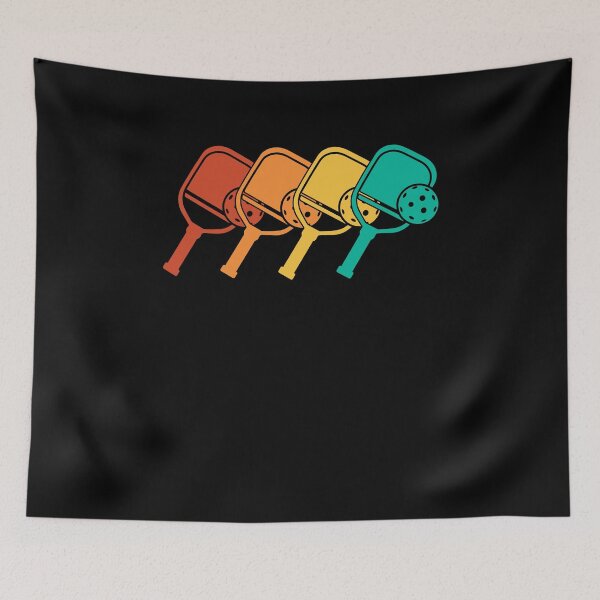 Item preview, Retro Pickleball Repeating Paddle Silhouette designed and sold by KleverOlivier.