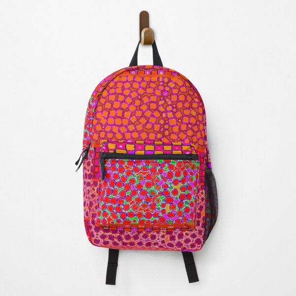 Item preview, Passionate Red Squares - Red Orange Pink Green designed and sold by ESPRIT MYSTIQUE.