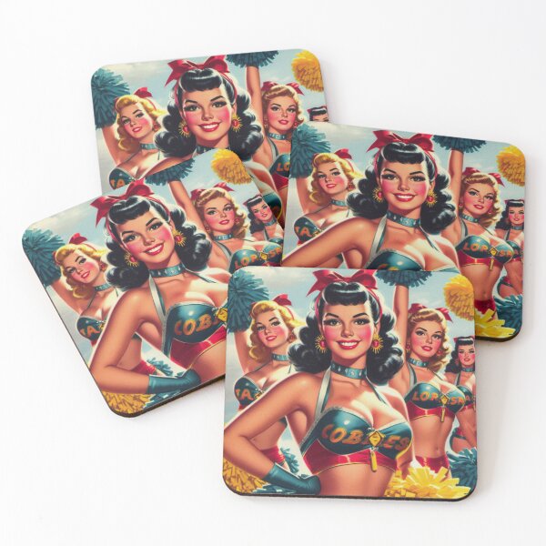Item preview, Vintage Cheerleader Pin Up designed and sold by PulpVintage.