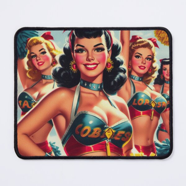 Item preview, Vintage Cheerleader Pin Up designed and sold by PulpVintage.