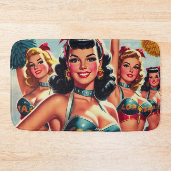 Item preview, Vintage Cheerleader Pin Up designed and sold by PulpVintage.