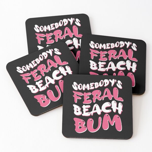 Item preview, Somebody's Feral Beach Bum Retro Groovy Women Gift  designed and sold by LADistrictGarb.
