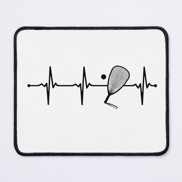 Item preview, Racquetball Heartbeat Pulse Lineart Bv designed and sold by KleverOlivier.