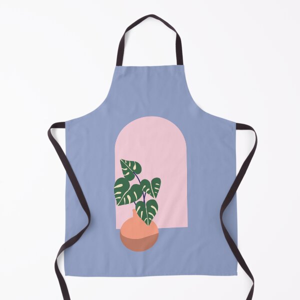 Item preview, Monstera plant and arched window - blue designed and sold by Chigurena.
