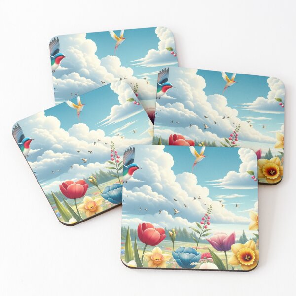 Item preview, Spring Meadow: Flowers & Birds Bliss designed and sold by mymagicstoreus.