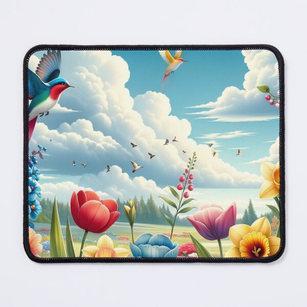 Item preview, Spring Meadow: Flowers & Birds Bliss designed and sold by mymagicstoreus.
