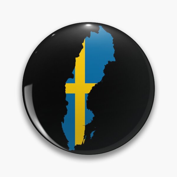 Item preview, Flag Map of Sweden designed and sold by feether-store.