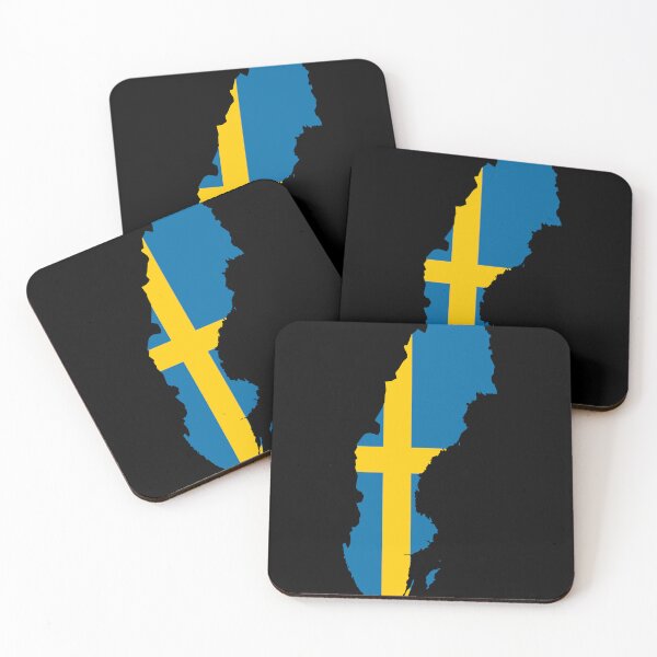 Item preview, Flag Map of Sweden designed and sold by feether-store.