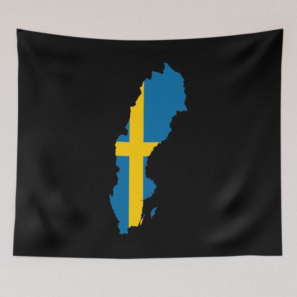 Item preview, Flag Map of Sweden designed and sold by feether-store.