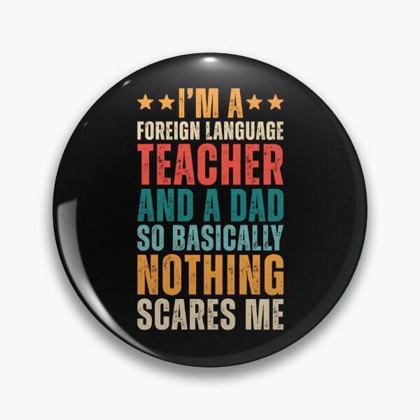 Item preview, Foreign Language Teacher And A Dad Funny Retro designed and sold by kamrankhan.