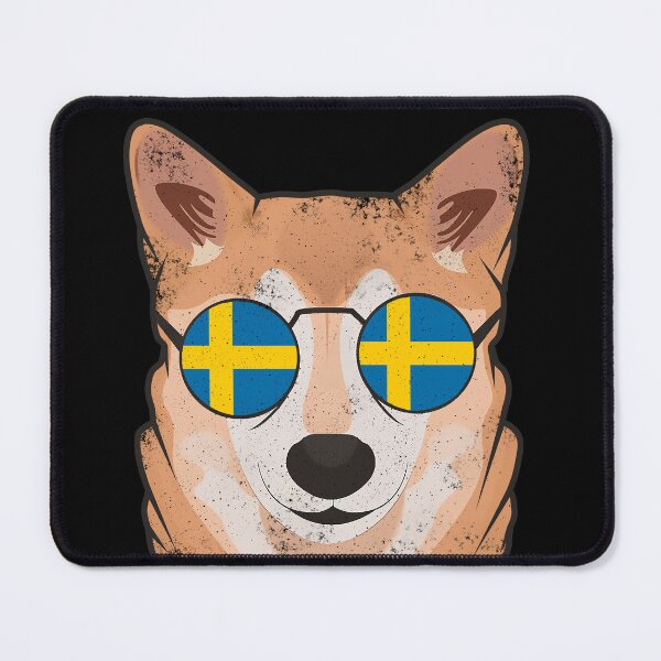Item preview, Vintage Patriotic Shiba Inu Swedish Flag designed and sold by feether-store.