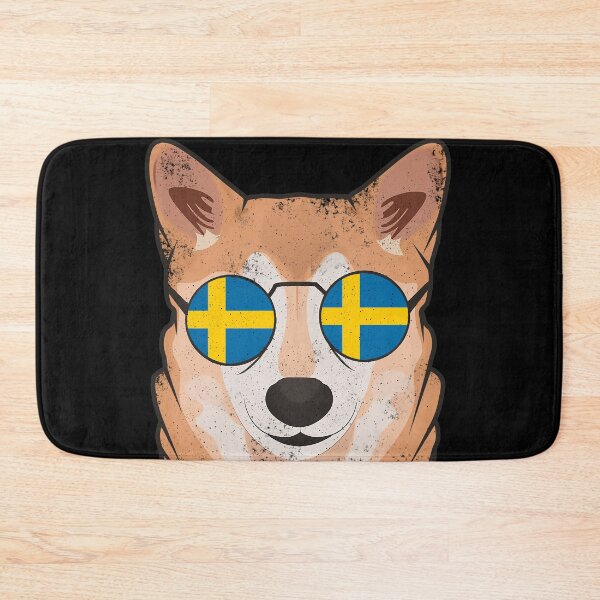 Item preview, Vintage Patriotic Shiba Inu Swedish Flag designed and sold by feether-store.