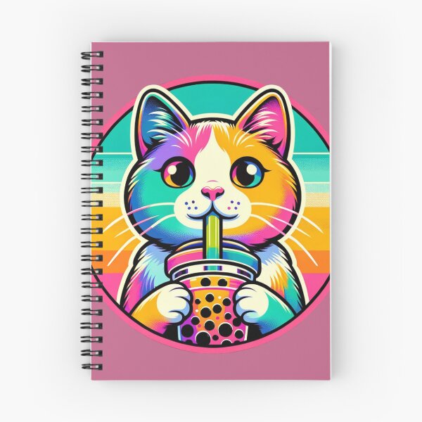 Item preview, Cute Cat Sipping Boba Tea designed and sold by Graffiti-Space.