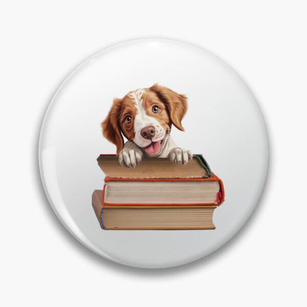 Artikelvorschau, Bretagne Hund und Bücher entworfen und verkauft von TheAnimalZ00.
