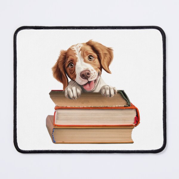 Item preview, Brittany Dog And Books designed and sold by TheAnimalZ00.
