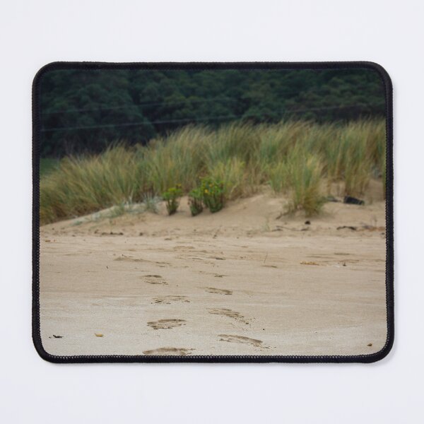 Item preview, Traces in the Sand: Mystical Coastal Landscape with Fog - Limited Photo Print designed and sold by TRex-Landscapes.
